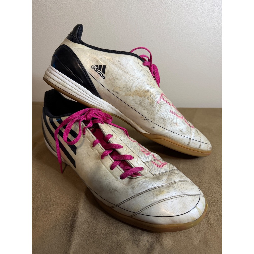 Vintage Adidas F10 adiZero IN Mens 11.5 Futsal Indoor Soccer Pink M18308